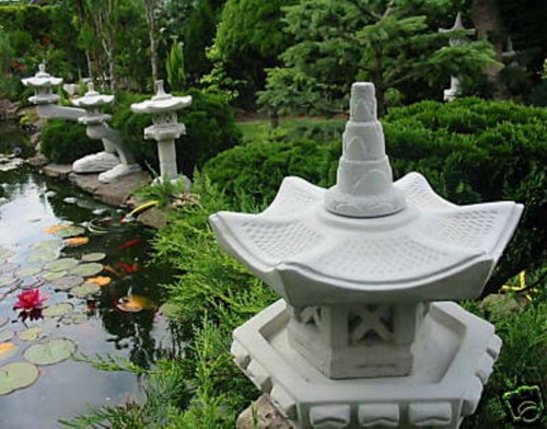 Japanische steinlaterne - steinlaterne, --