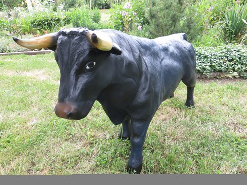 Stier lebensgroß garten deko - garten,