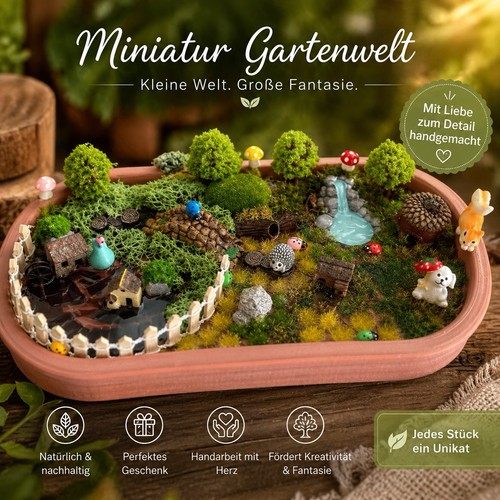 Gedruckte garten miniatur - 3d,