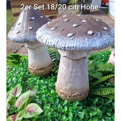 Pilze set 20cm gartendeko - set,