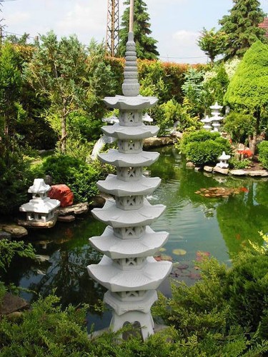 Japanische steinlaterne pagode - japanische,