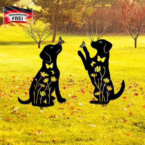 Metall hund garten dekoration - hund,