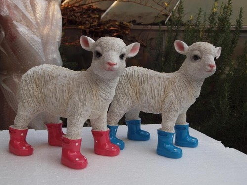Schaf bunt lamm deko figur - lamm,