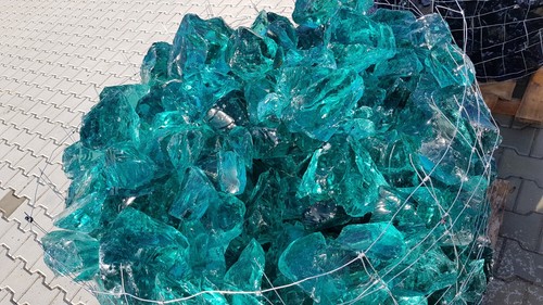 15kg glasbrocken türkis - 15kg,