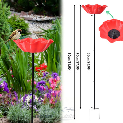Vogeltränke blumenform garten - vogeltränke,