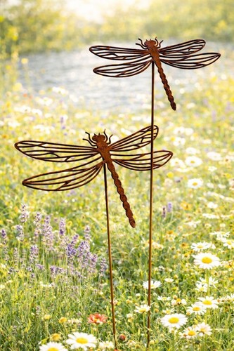 Gartenstecker libellen 2er - gartenstecker,