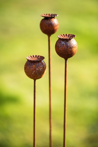 3er set gartenstecker - 3er,