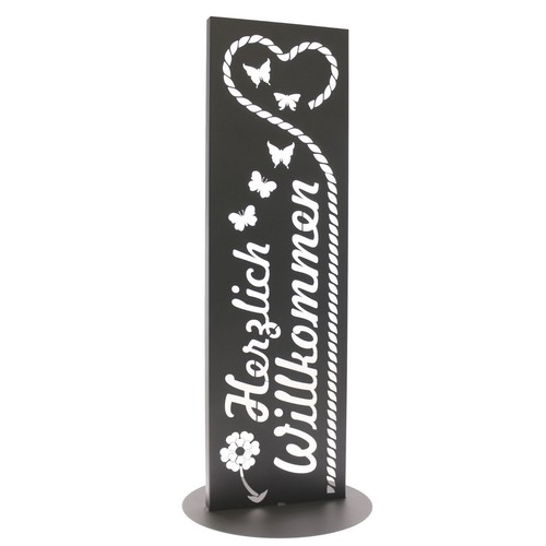 Gartenschild anthrazit - gartenschild,