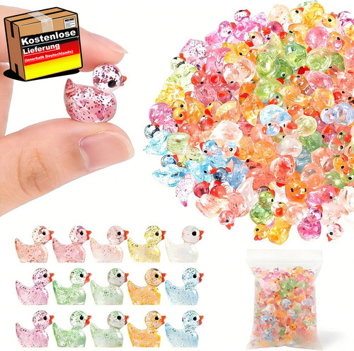 Mini enten figuren set für - enten,