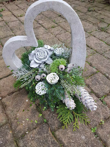 Herz gartenfigur park - gartenfigur,, &