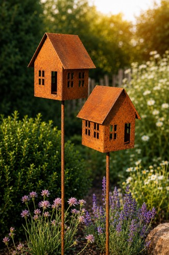 Edelrost lichterhaus 2er - edelrost,