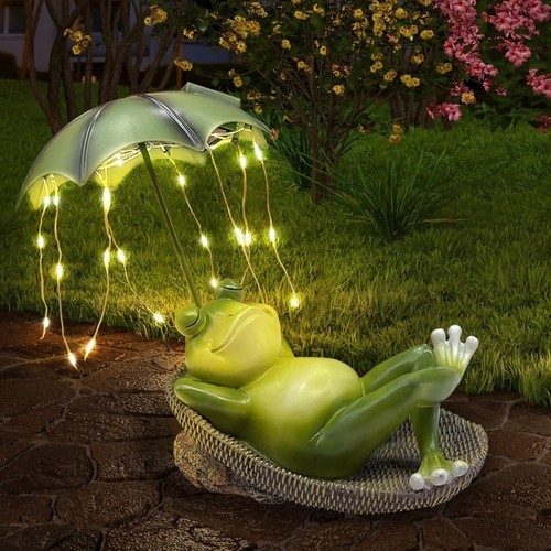 Outdoor solar frosch garten - outdoor,
