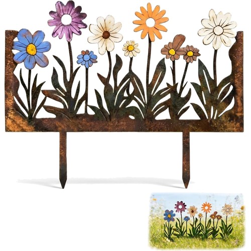 Gartenstecker rost bunt